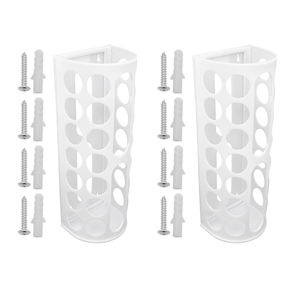 2Pcs 14-holes Wall Mounted Adhesive Craft Room Organizer Vinyl Roll Holder Vinyl Roll Rack