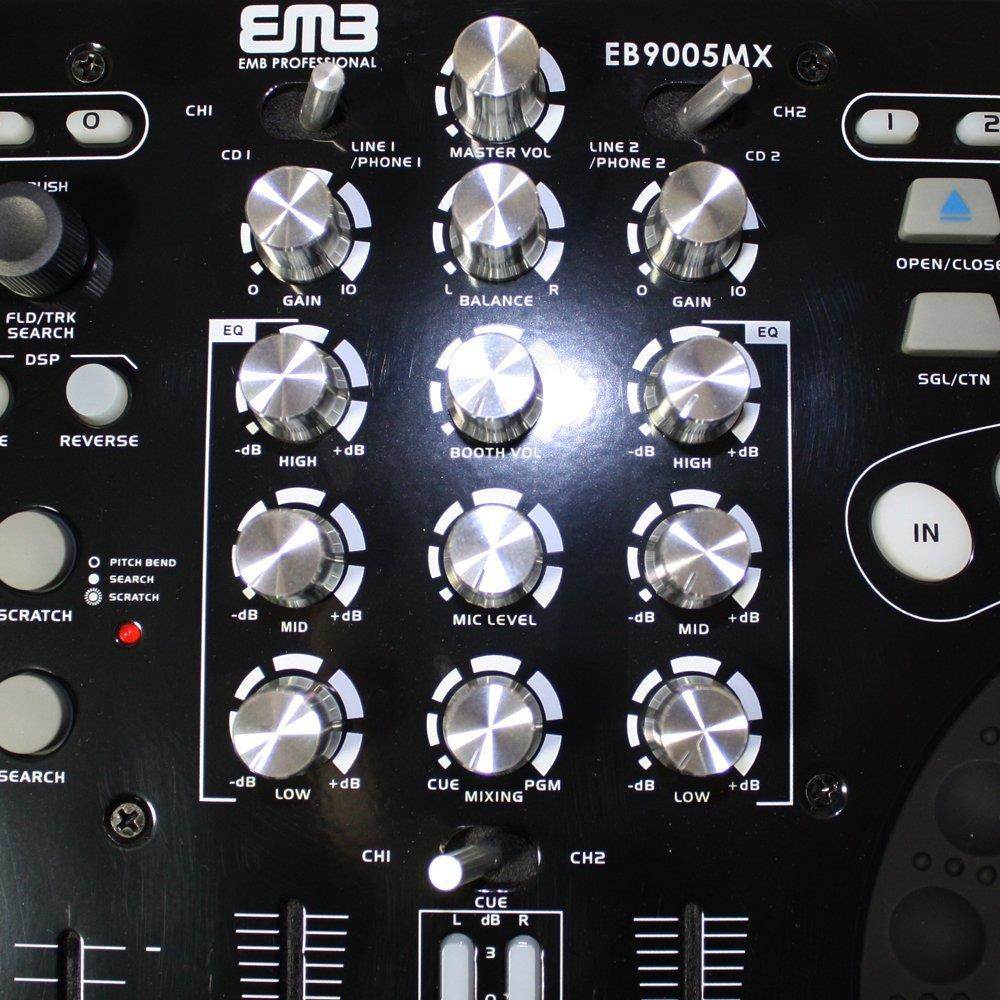 EMB - EB9005MX - NEW Professional DUAL CD/USB/SD/MP3 Mixer CDJ Scratch Player!