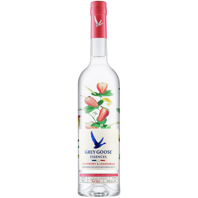 Grey Goose Essences Strawberry & Lemongrass Infused Vodka - 750ml Bottle