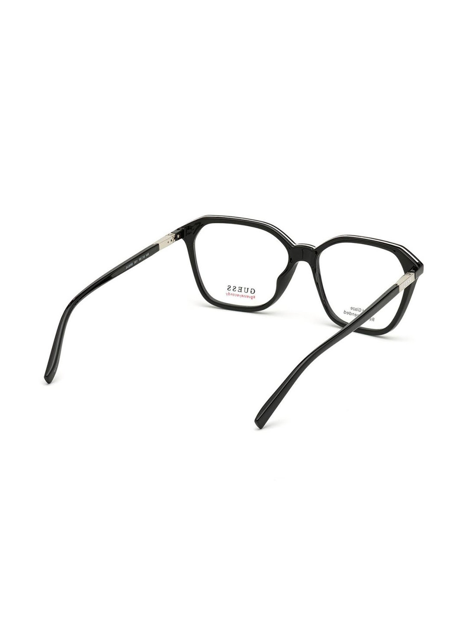 Guess Black Beveled Unisex Eye Frames