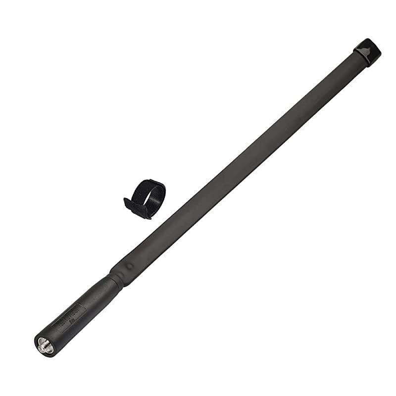 Dual Band VHF UHF 136520MHz 185 inch Foldable CS Tactical SMA Female Ham Radio Antenna for Kenwood Wouxun Baofeng BFF8HP UV5R UV82 BF888S GT3 Handheld Ham Two Way Radio Walkie Talkie
