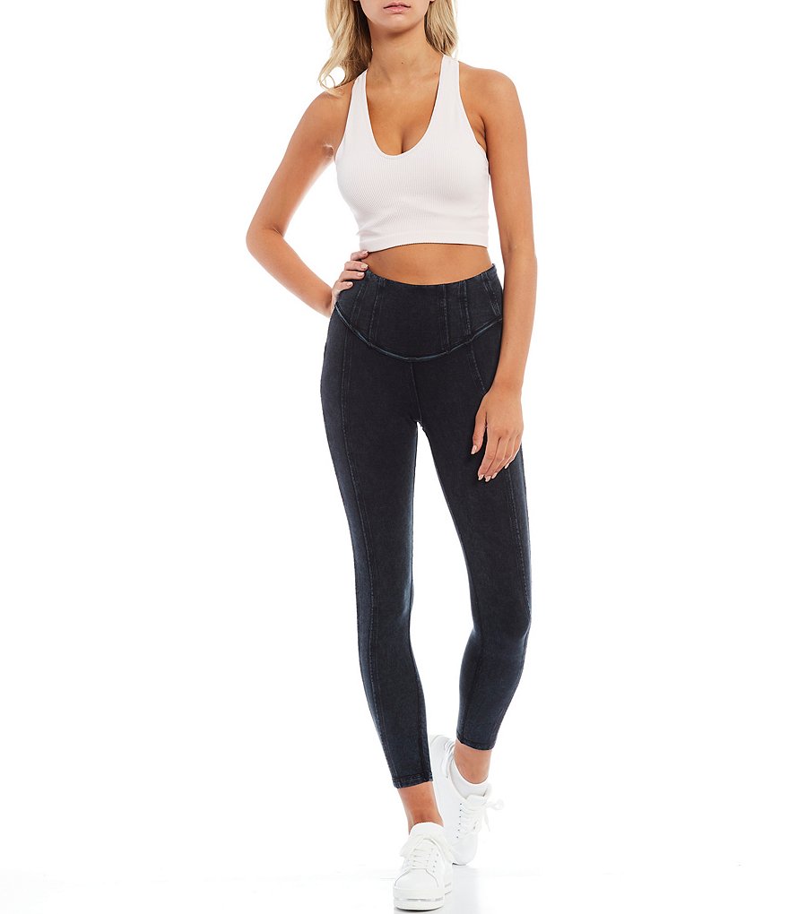 Free People FP Movement Hybrid Exposed Seam Detail High Rise Leggings