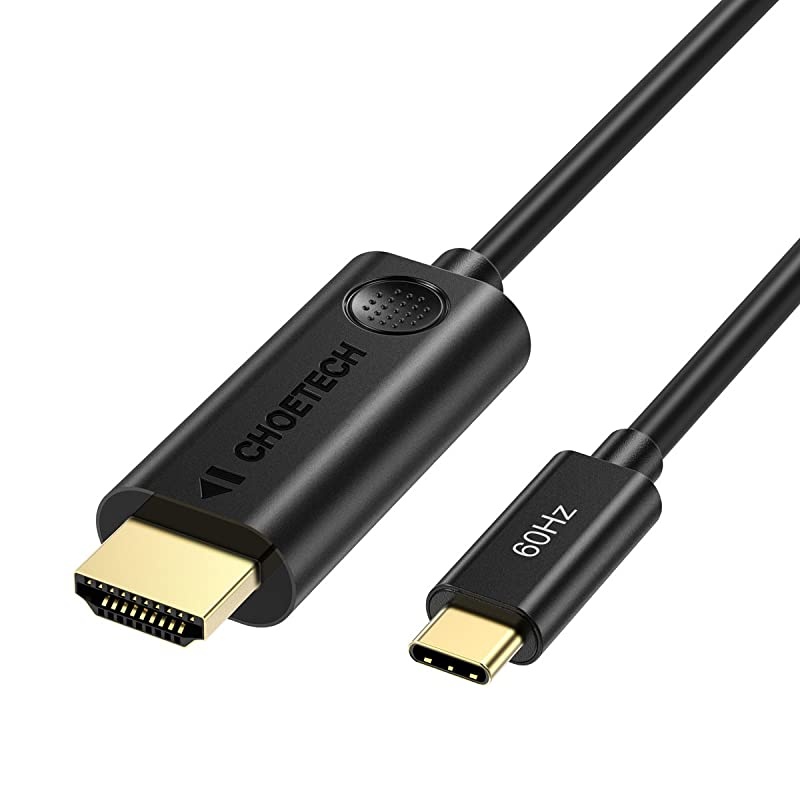 USB C to HDMI Cable (4K @60Hz), HDMI to Type C Cable 6FT (Thunderbolt 3 Compatible) with 2018 MacBook Pro/ Air/ iPad Pro, 2017 iMac, Dell XPS 13/15, Surface Book 2, Samsung Galaxy Note 9/S9