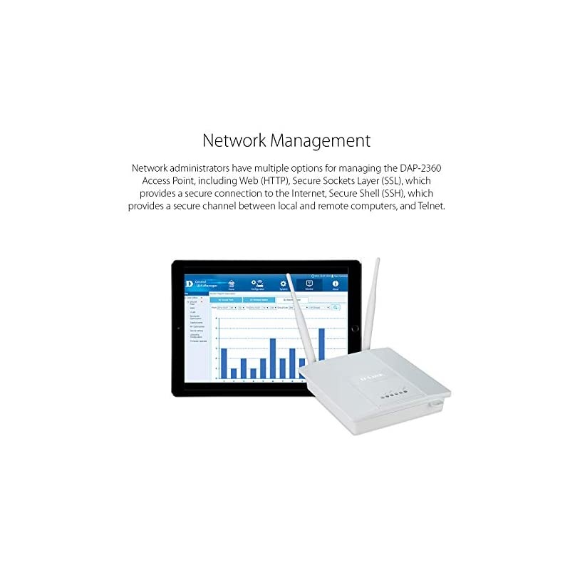 PoE Access Point N Single Band Ethernet LAN AirPremier Plenum Rated Chassis Network Internet Bridge (DAP-2360)