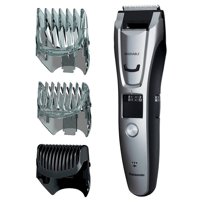 Panasonic Men's All-in-One Rechargeable Facial Beard Trimmer and Total Body Hair Groomer - ES-GB80-S