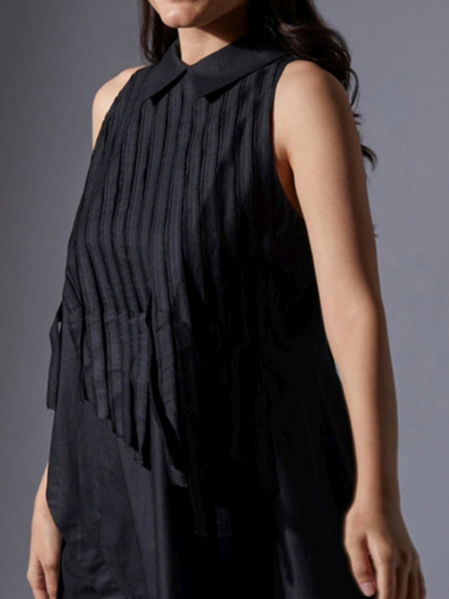 House of Manaa Black Hom Allure Kurta with Pallazo