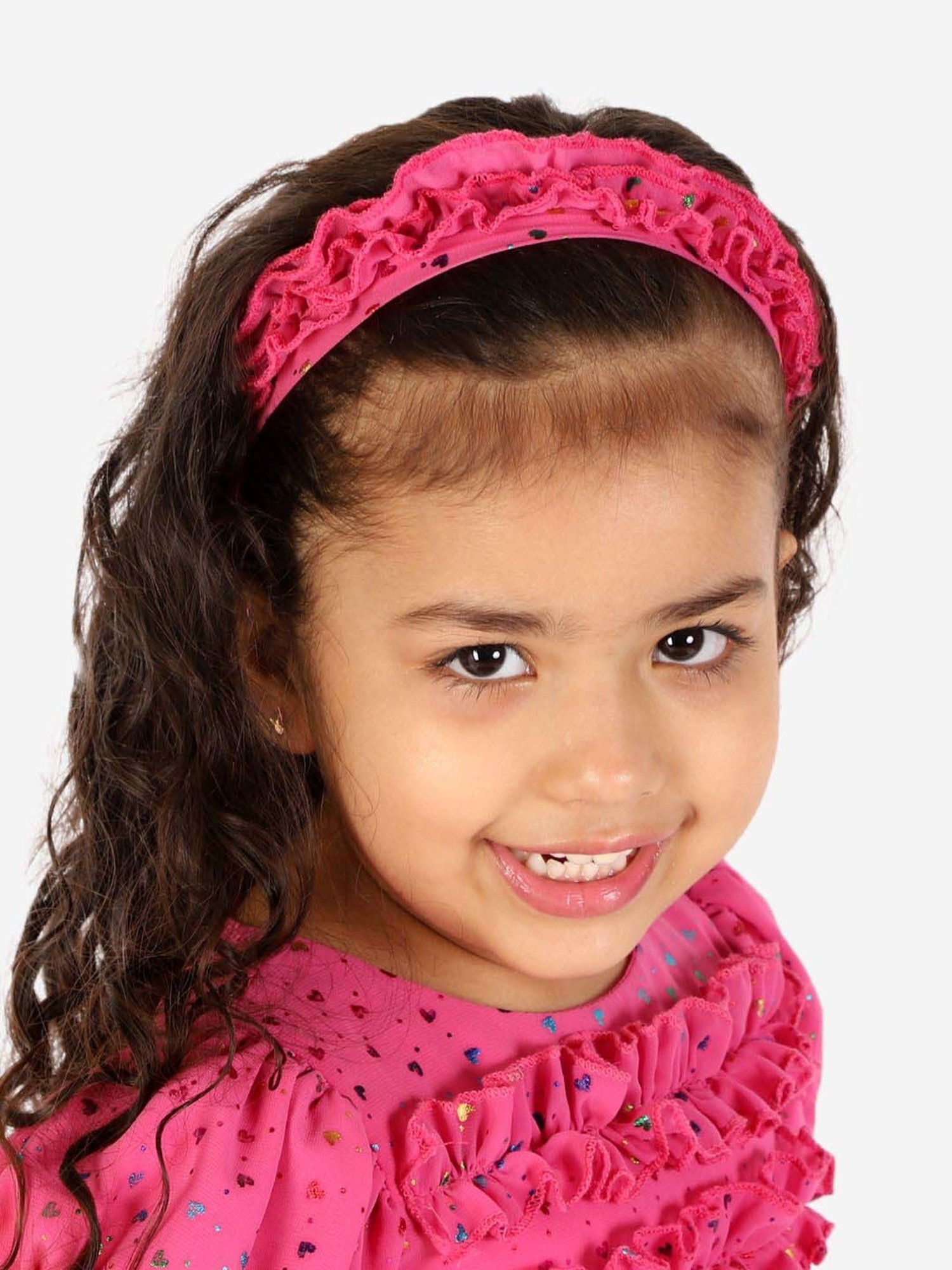 KidsDew Fuchsia Pink Applique Dress with Bloomer