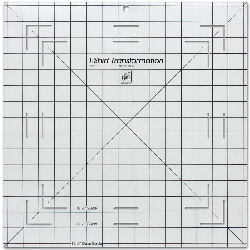 June Tailor T-Shirt Transformation Ruler-15-1/2"X15-1/2"