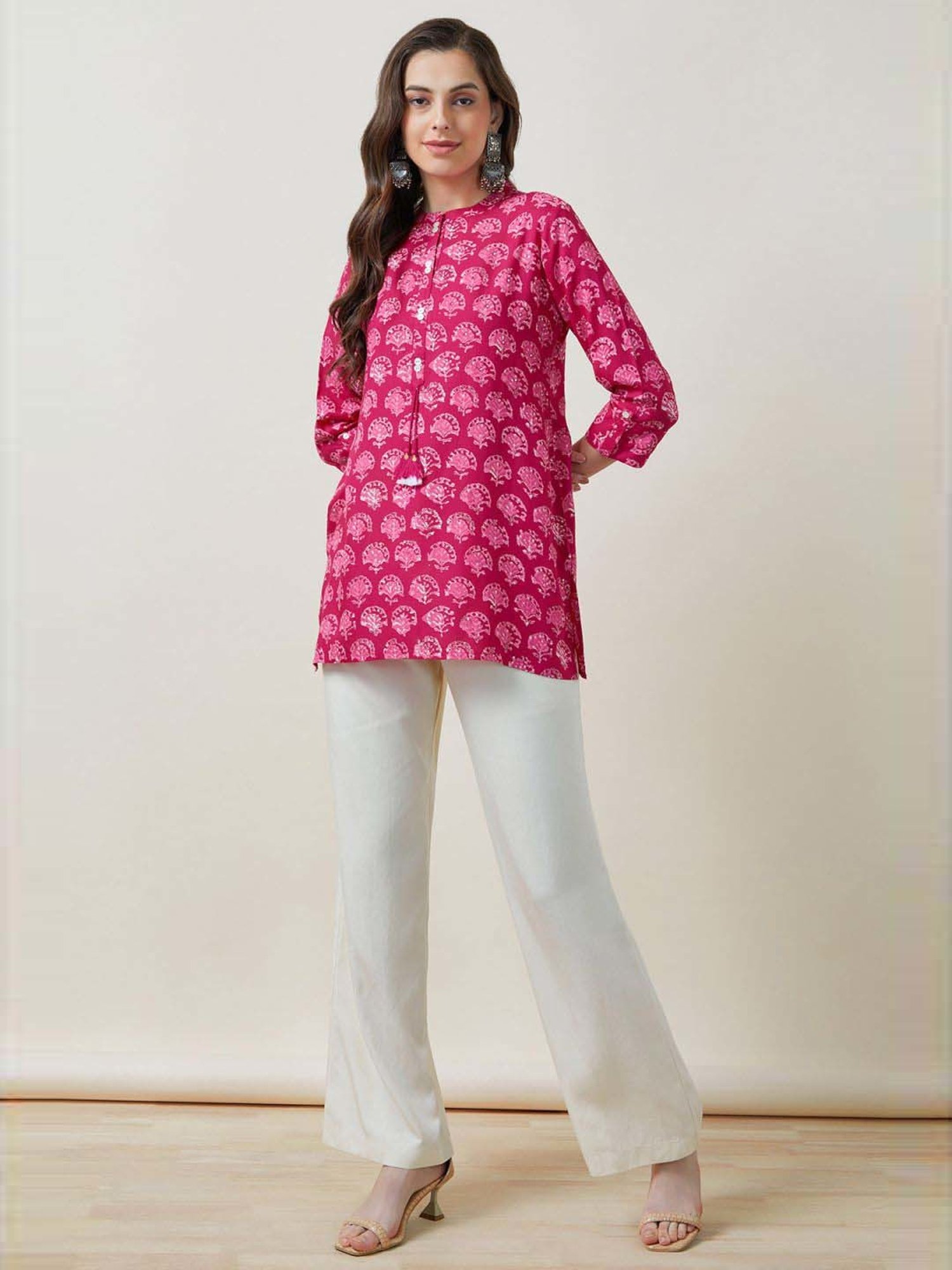 Soch Fuchsia Pink Printed Tunic