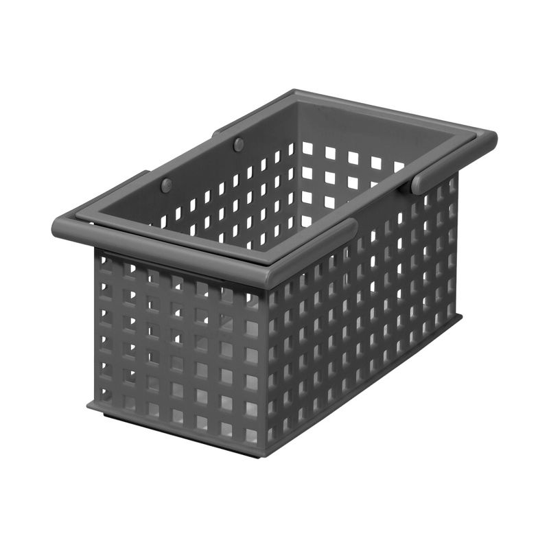 Like-It Universal Stacking Plastic Storage Organizer Basket 24 Piece, Gray