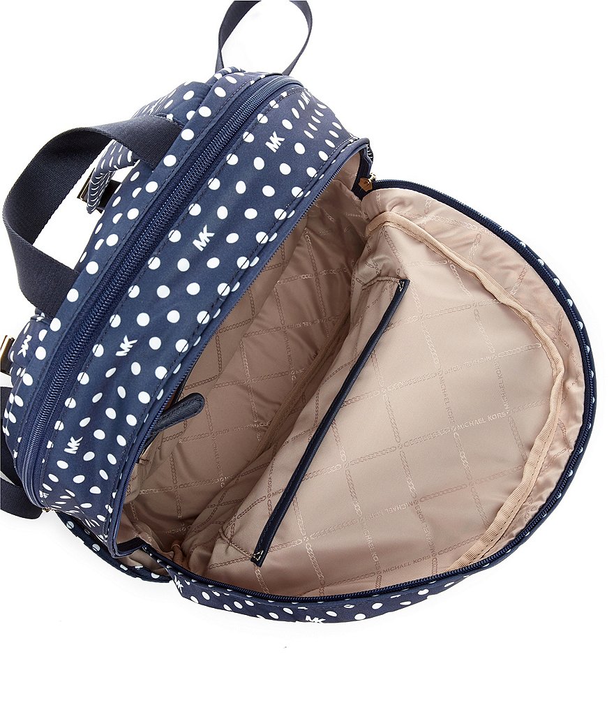 Michael Kors Prescott Polka Dot Signature Nylon Medium Backpack