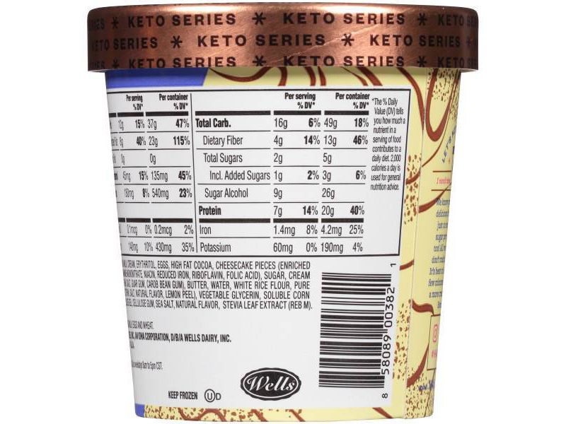 Halo Top Keto Chocolate Cheesecake Frozen Dessert - 16oz