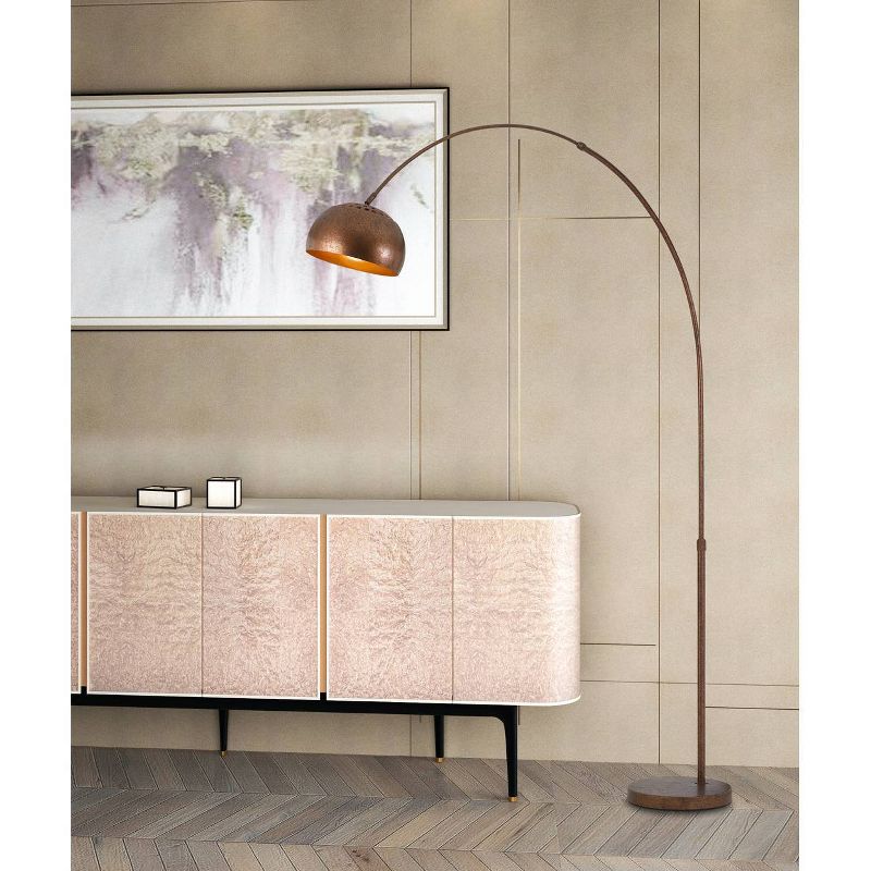 85" Metal Ragusa Floor Lamp Rust - Cal Lighting