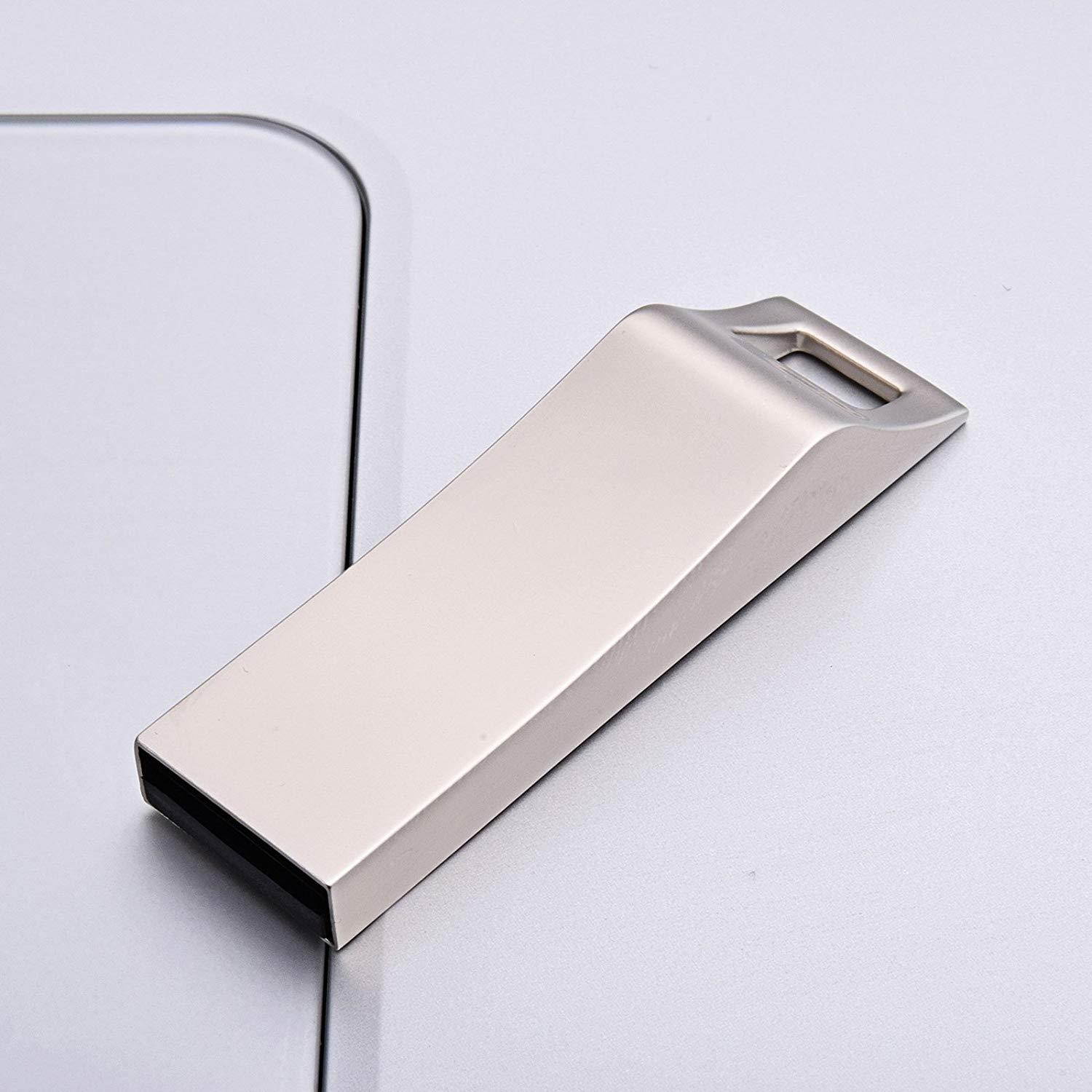 TOPESEL 3 Pack 32GB USB 2.0 Flash Drives Metal Memory Stick Waterproof Thumb Drive (3 Mixed Colors: Black, Gold, Silver)