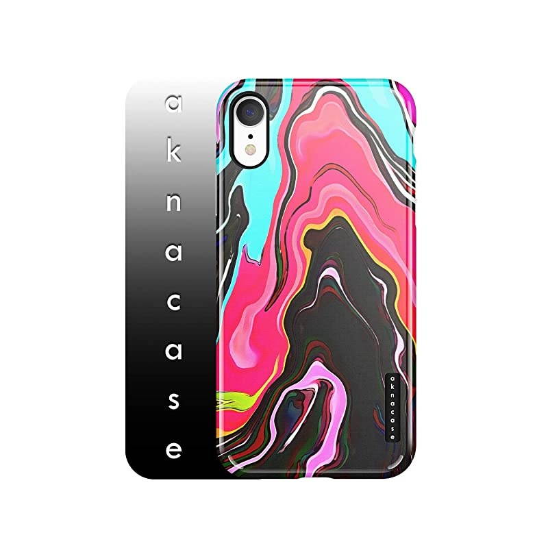 XR Case Watercolor, Akna Sili-Tastic Series High Impact Silicon Cover with Full HD+ Graphics for XR (Graphic 102062-U.S)