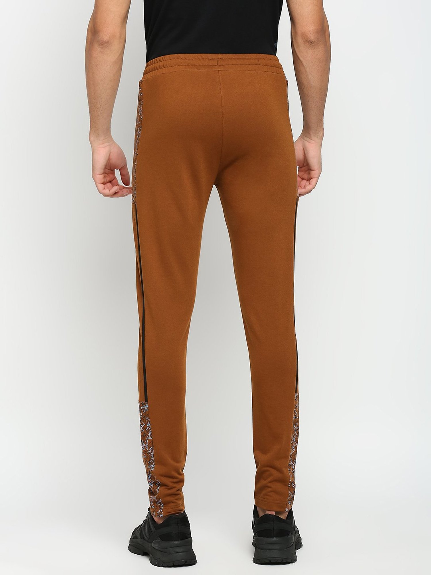 Fitz Brown Slim Fit Trackpants