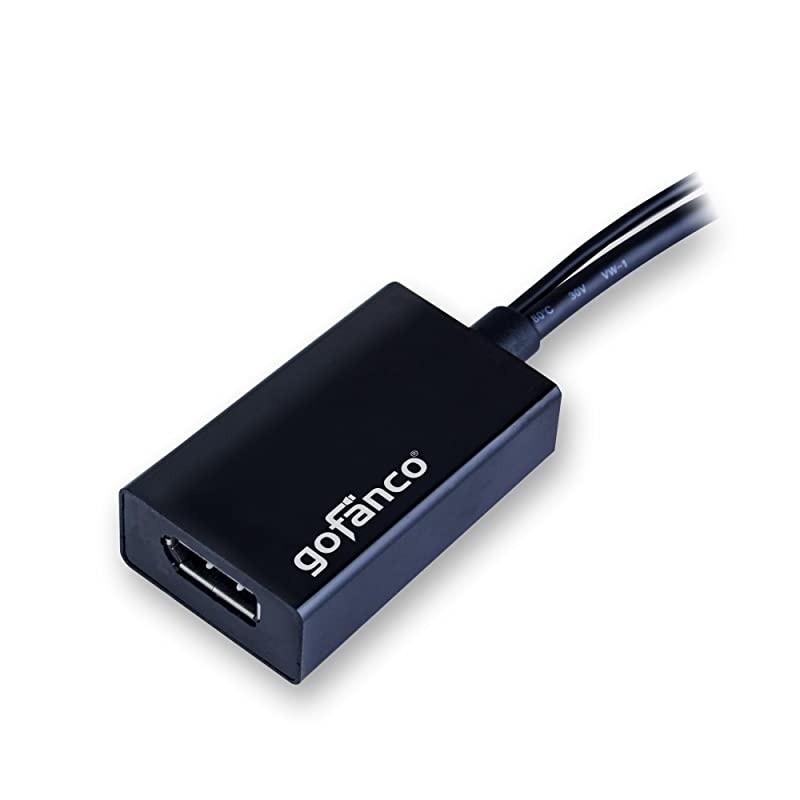 4K x 2K HDMI Male to DisplayPort Female Converter Adapter with USB Power for HDMI Source to DisplayPort Monitor (Unidirectional), Compliant with VESA Dual-Mode DisplayPort 1.2, HDMI 1.4