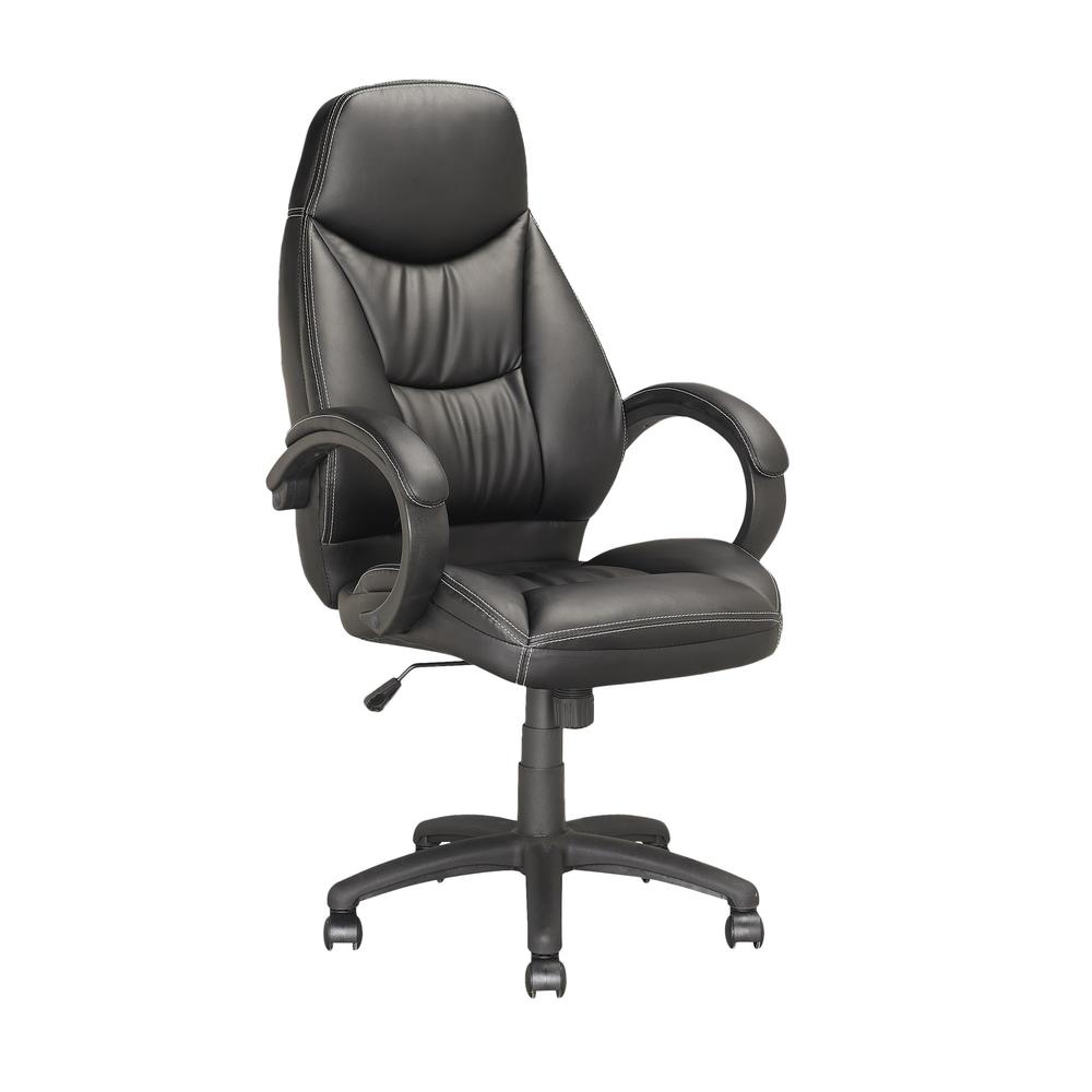 Workspace Executive Office Chair in Black Leatherette