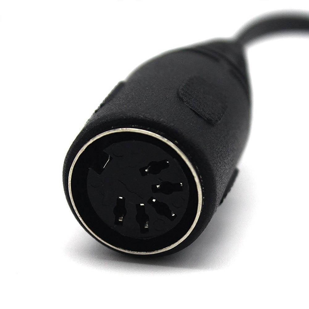 5 Pins 0.3M DIN Female To 2  Male Plug AMP Audio Adapter reduces noise anti interference Cable Data transmission Audio wire