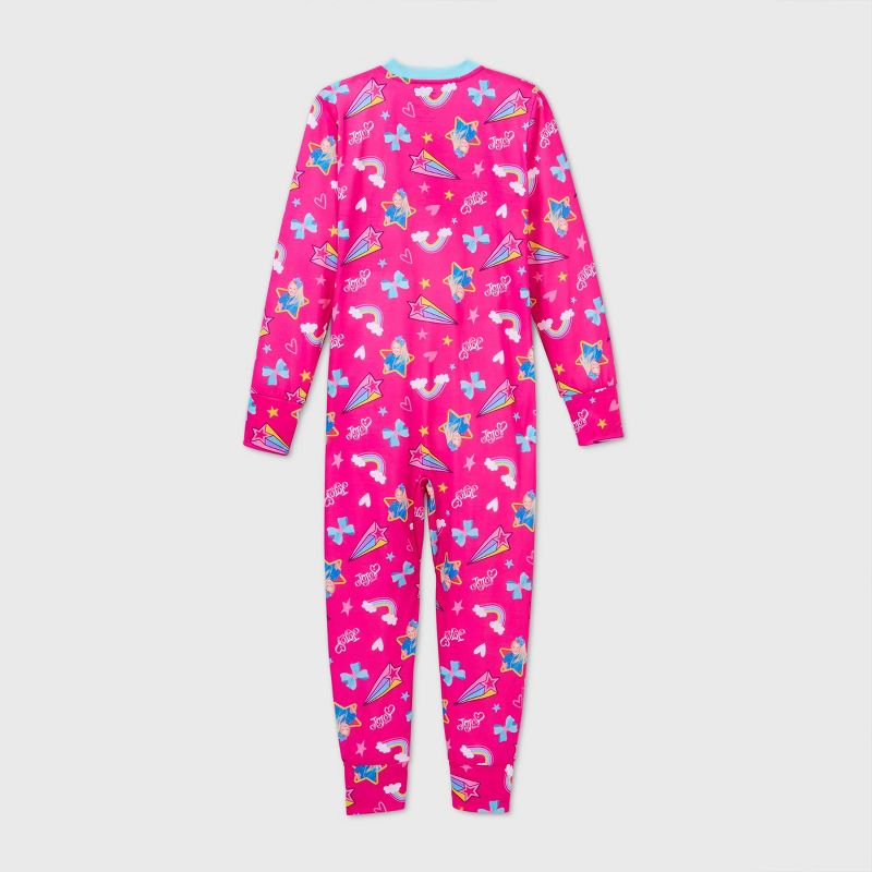 Girls' JoJo Siwa Flip Sequin Pajama Romper - Pink 4-5