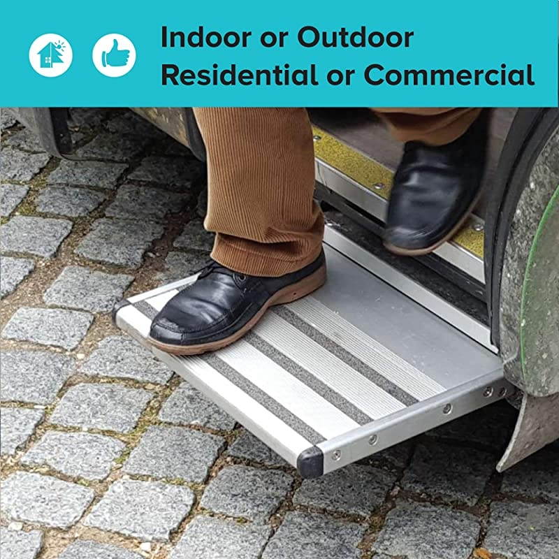 Anti Slip Safety Tape, Non Slip Stair Tread, Textured Rubber Surface, Comfortable for Barefoot, 4 inch X 30 foot, Grey