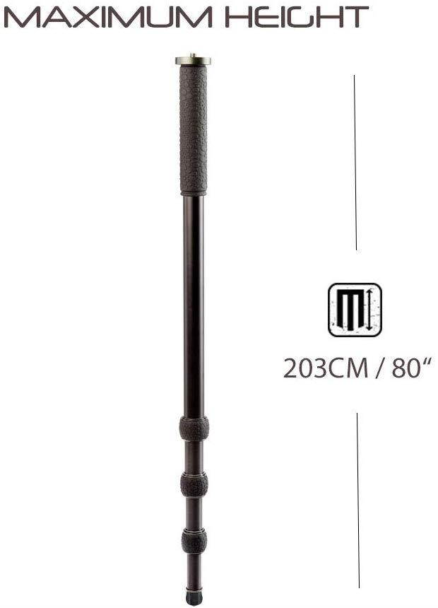 3 Legged Thing Aircraft-Grade Magnesium Trent monopod with Unique Bubble Grip