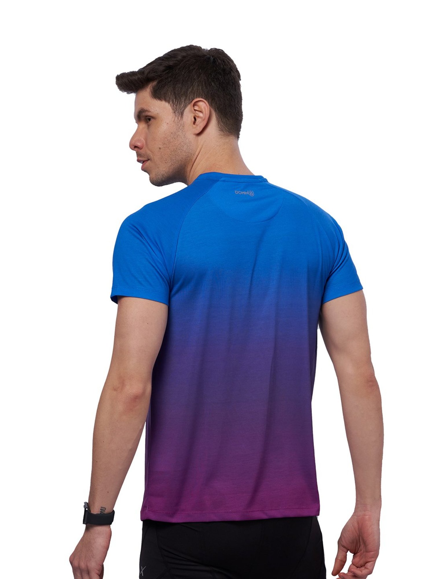 DOMIN8 Men Digital Print Training T-Shirt