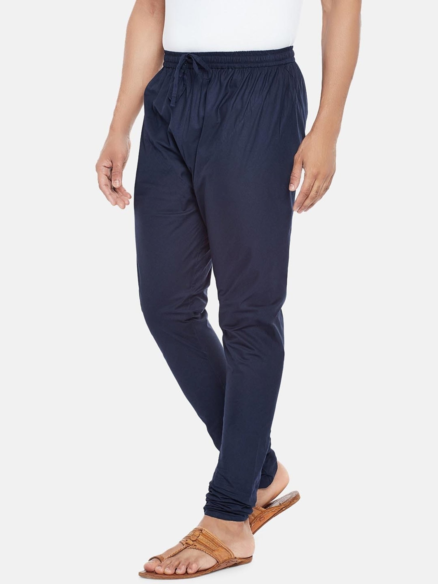 Indus Route by Pantaloons Indigo Blue Cotton Regular Fit Churidars