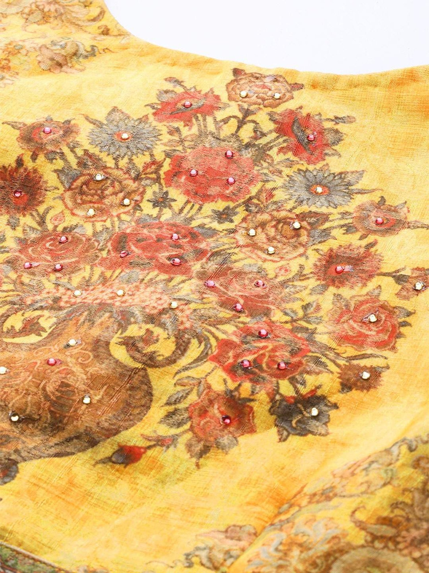 studiorasa Purple Hand Block Print Lehenga Set