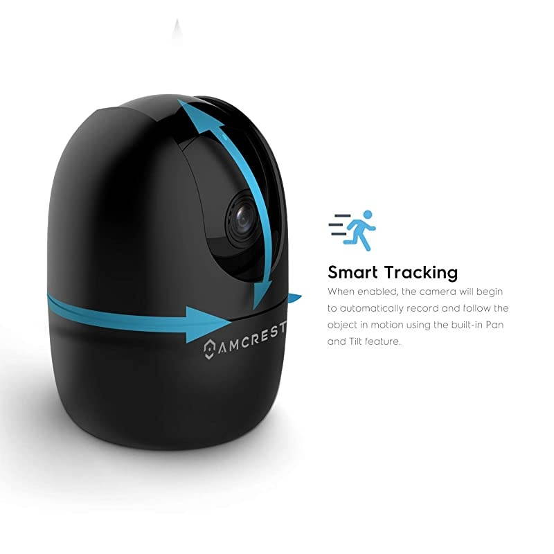 1080P WiFi Camera Indoor, Nanny Cam, Dog Camera, Sound & Baby Monitor, Human & Pet Detection, Motion-Tracking, w/ 2-Way Audio, Phone App, Pan/Tilt Wireless IP Camera, Night Vision, Smart Home