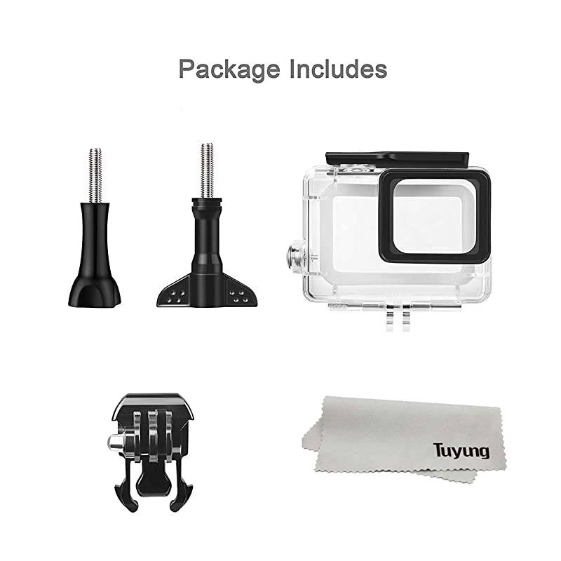 45M Underwater Waterproof Diving Housing Case Protective Cover for GoPro Hero 7 Black, Hero 6, Hero 5 Black, Hero HD (2018) Action Camera