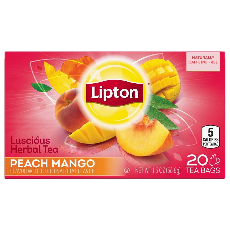 Lipton Peach Mango Herbal Tea - 20ct