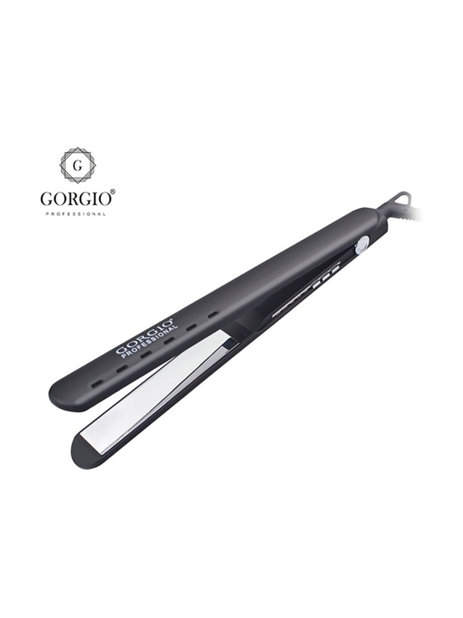 Gorgio Professional HS3 Mirror Titanium Hair Straightener (Black)