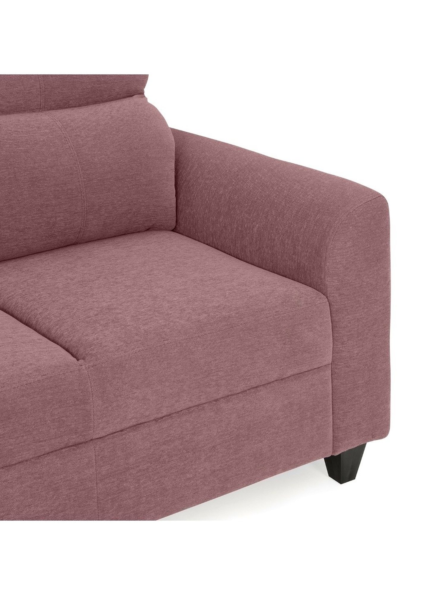 Duroflex Zivo Plus Pink Solid Wood 3 Seater Sofa Set