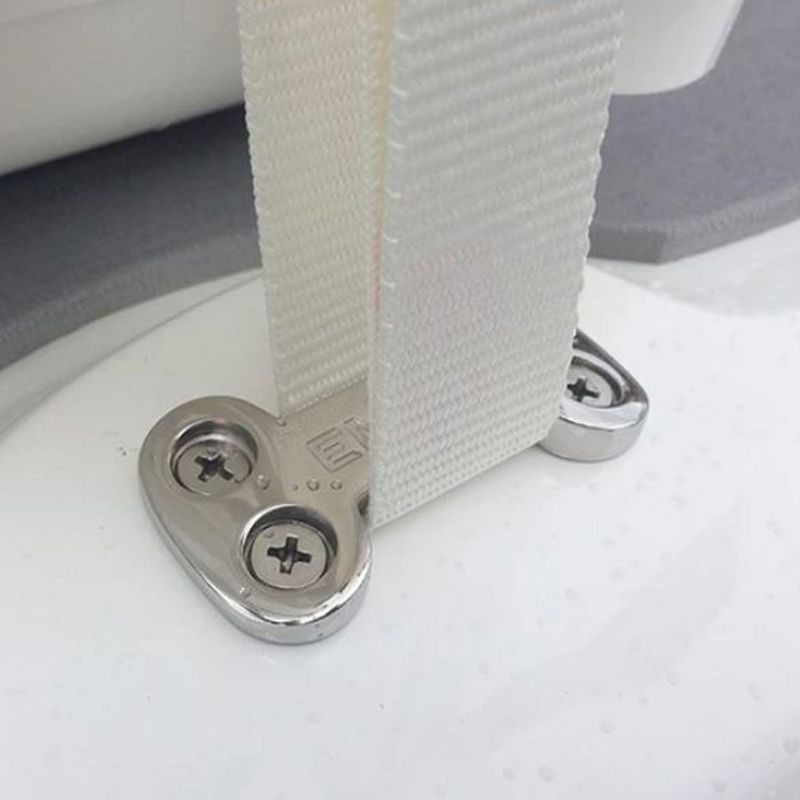 Engel Cooler and Freezer Tie Down Strap Kit for Securing to Boat Deck, Includes 2 Cam Buckle Straps & Stainless Steel Hardware (Cooler Not Included)