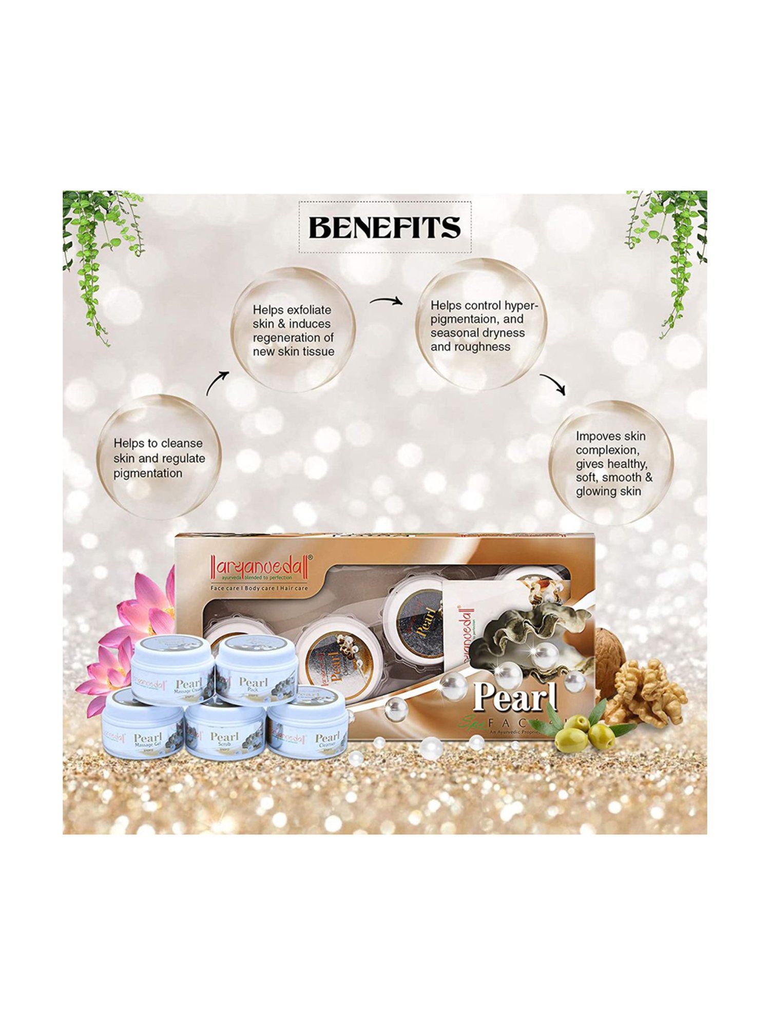 Aryanveda Pearl Spa Facial Kit