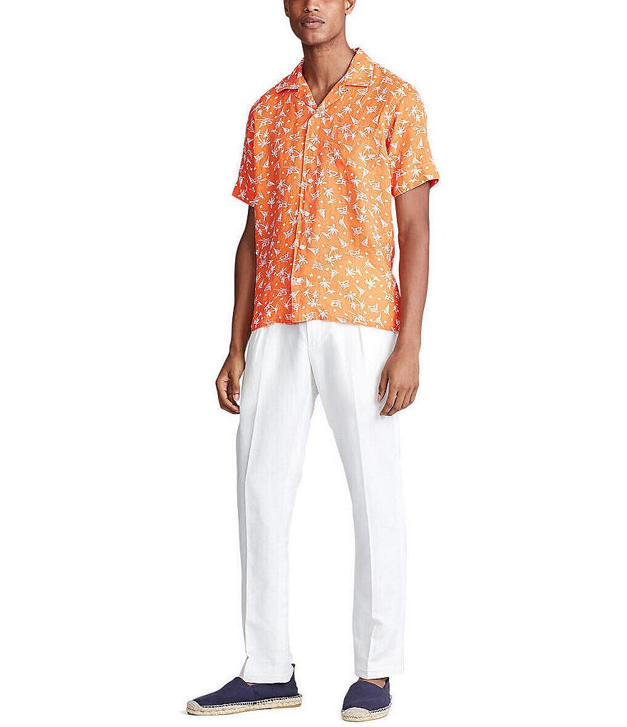 Visconti Big & Tall Abstract Print Long-Sleeve Woven Shirt