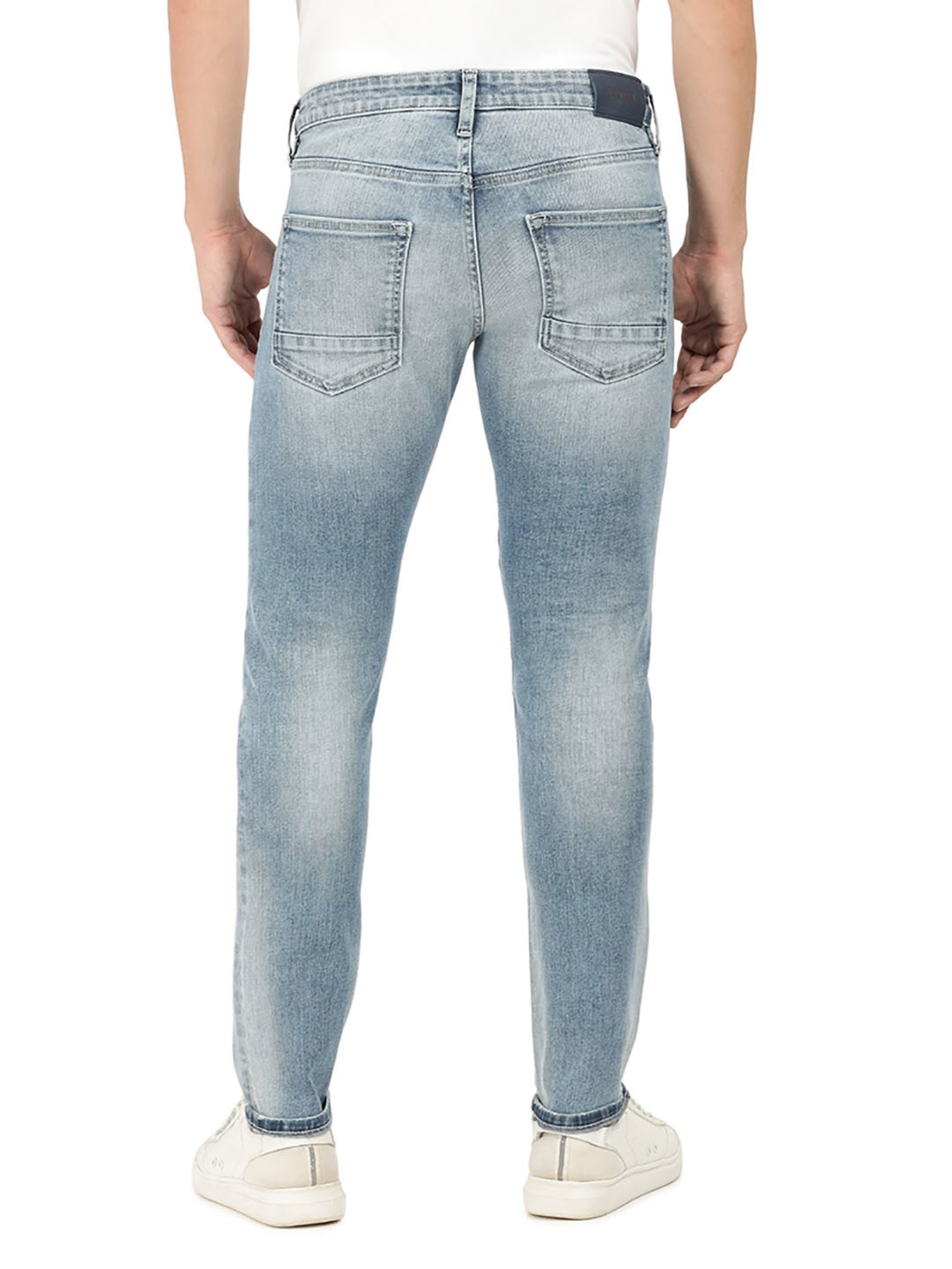 EVERBLUE Blue Tapered slim Fit Midrise Stretchable Jeans