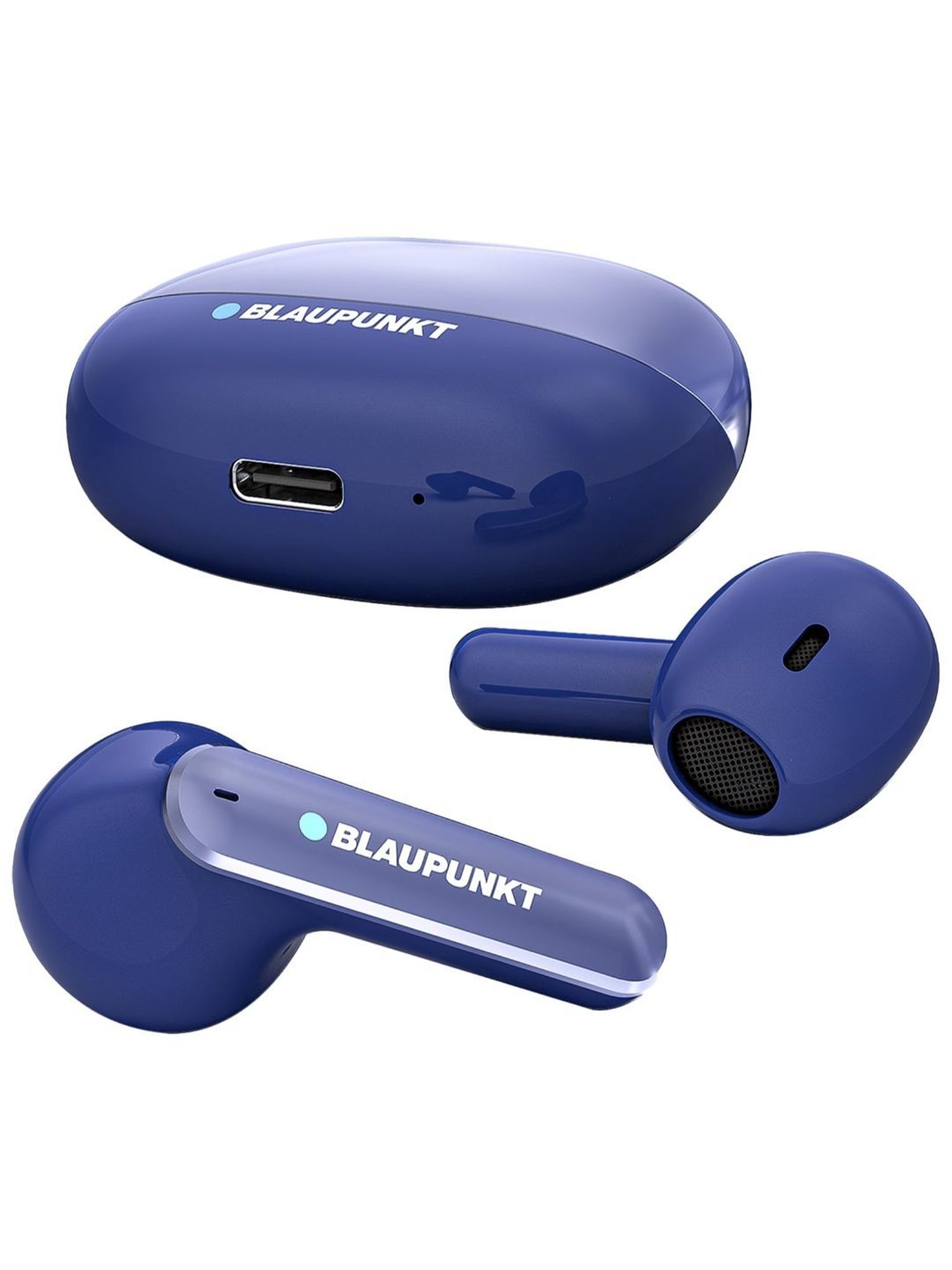 Blaupunkt BTW12 Khrome Bassbuds with 30H Playtime & Turbovolt Charging (Blue, True Wireless)