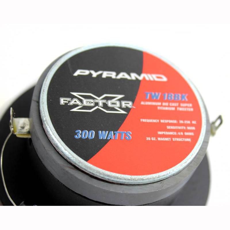 Pyramid Pro TW18BK 3.25" 600W Car Titanium Super Car/Home DJ Horns/Tweeters (4)