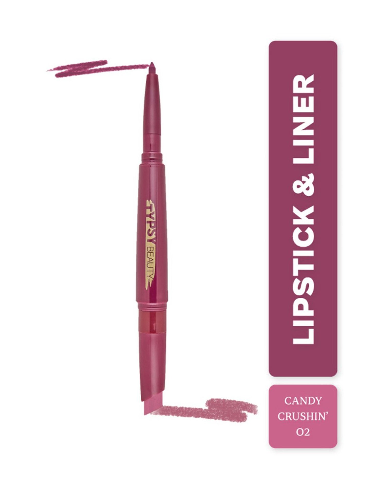 Typsy Beauty Twist & Pout Lipstick & Lip Liner Candy Crushin 02 - 0.91 gm