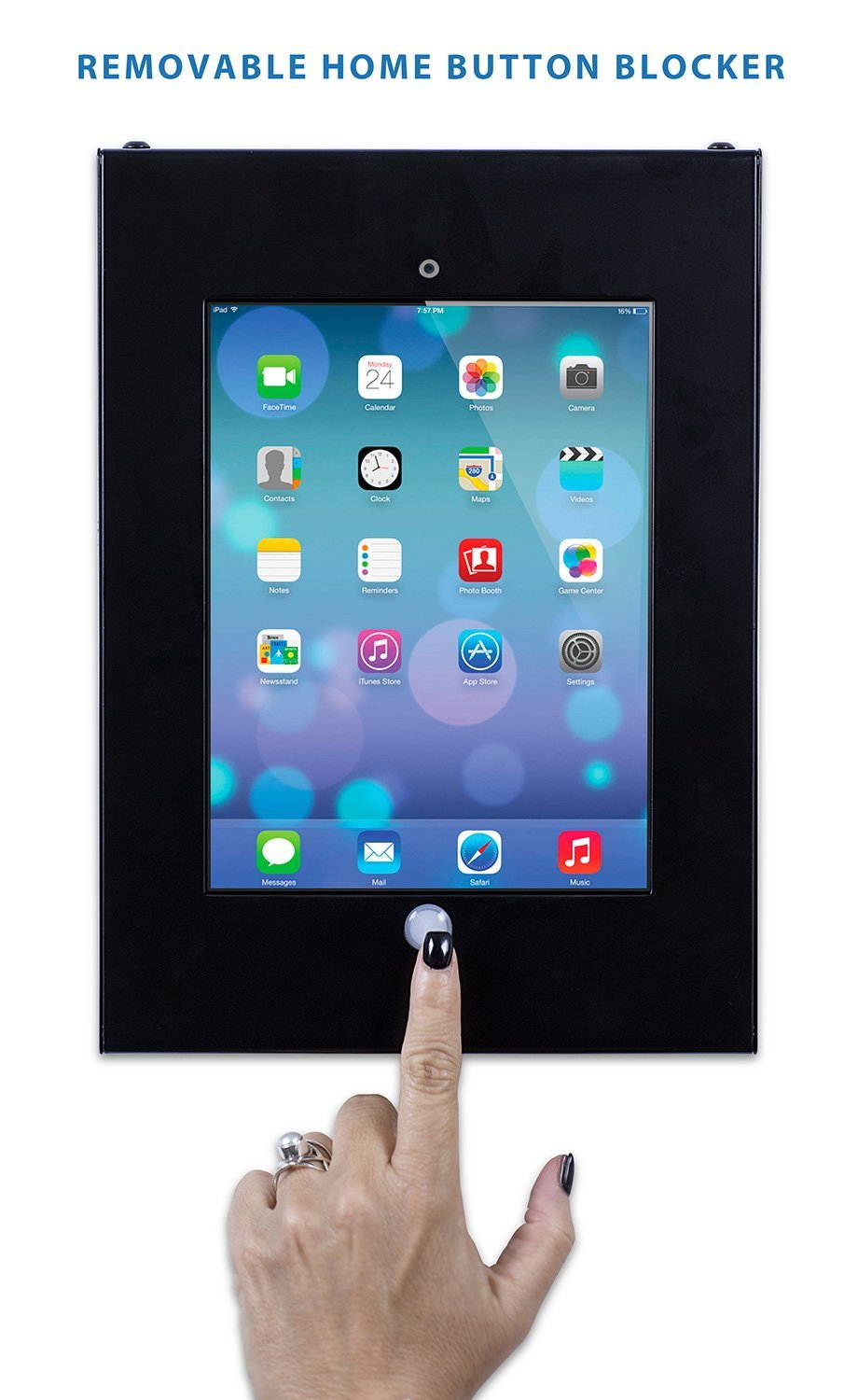 Mount-It! Secure Swing Arm iPad Pro Wall Mount | iPad Pro 12.9 Kiosk Black