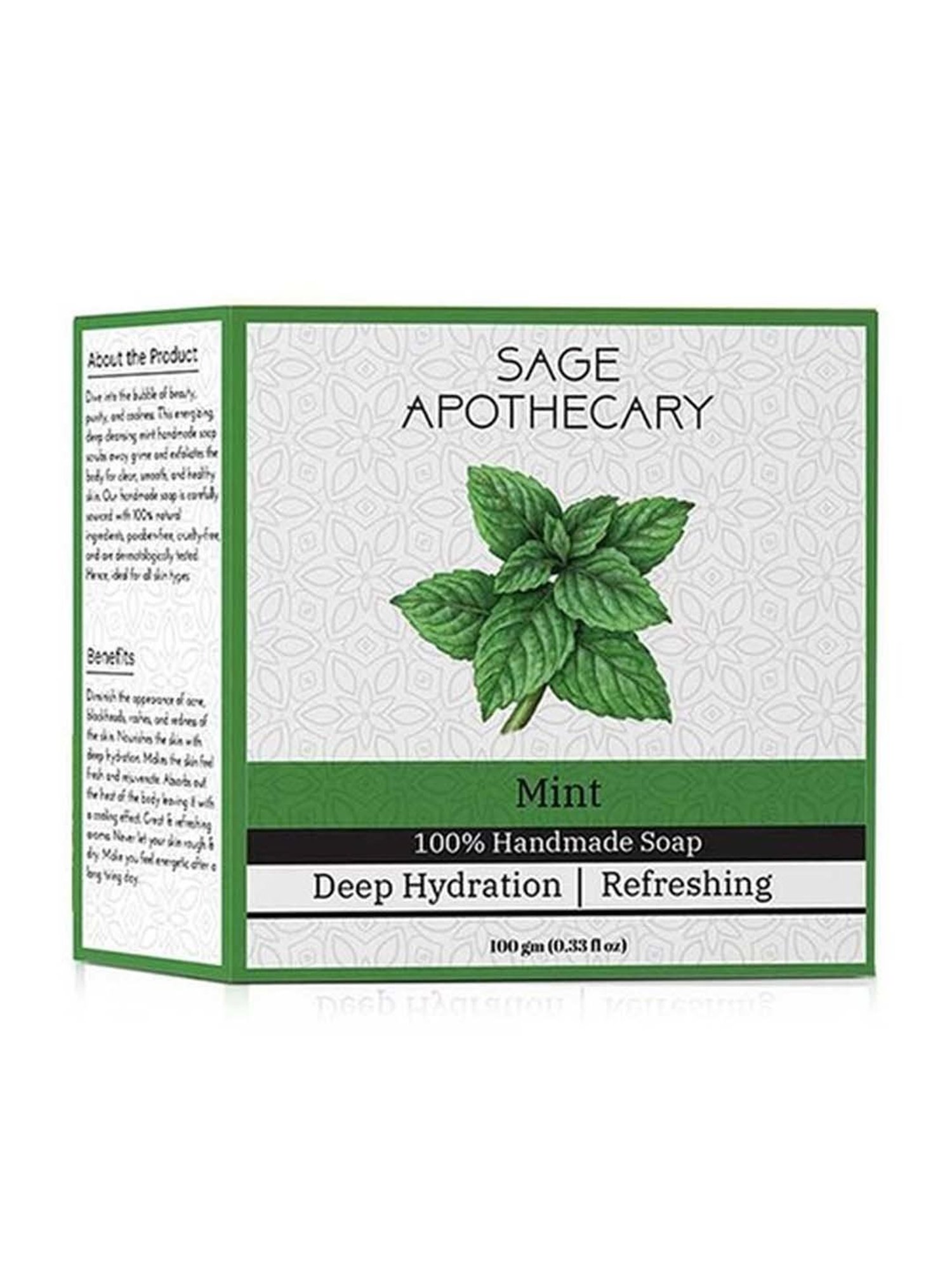 Sage Apothecary Mint Soap - 100 gm