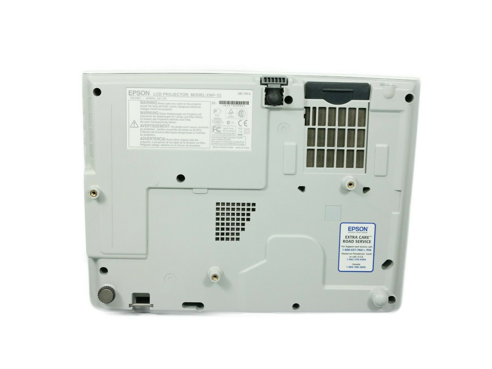 Epson PowerLite S5 3LCD Projector 2000 ANSI Lumens 800 x 600 1080i  HD HDMI Professional Gaming Home Movie Theater with Accessories bundle