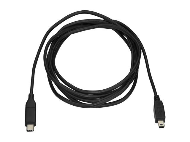 StarTech USB2CMB2M USB C to Mini USB Cable - 6 ft / 2m - M/M - USB 2.0 - Mini USB Cord - USB C to Mini B Cable - USB Type C to Mini USB