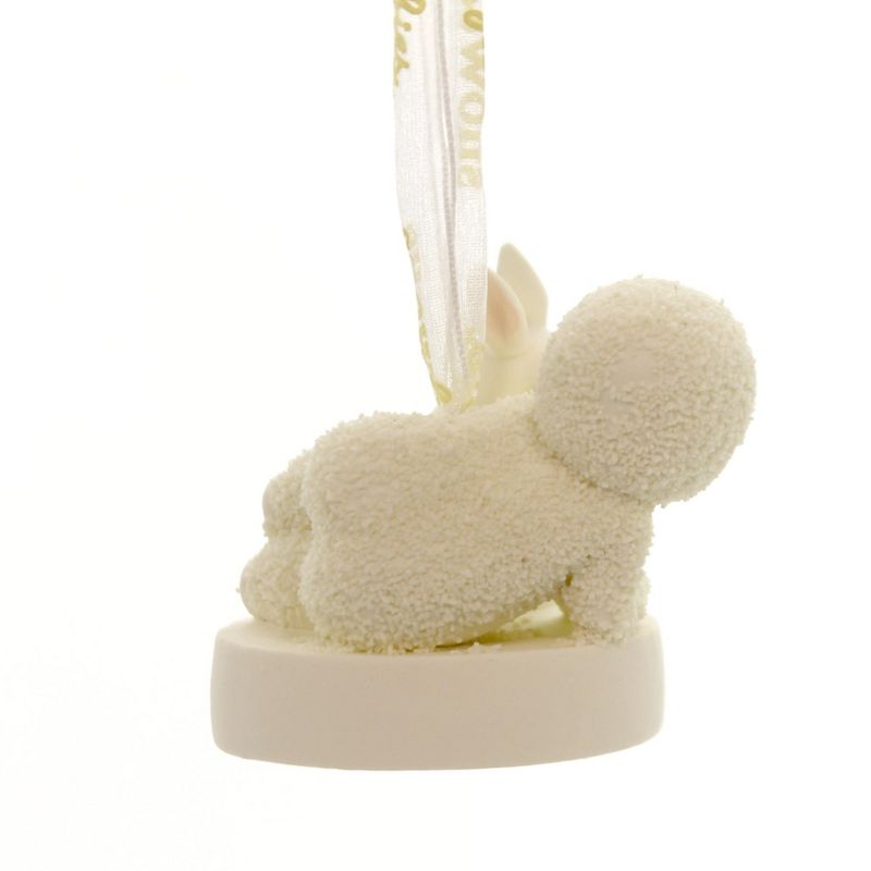 Dept 56 Snowbabies 2.25" Somebunny Loves You Christmas Rabbit Ornament  -  Tree Ornaments