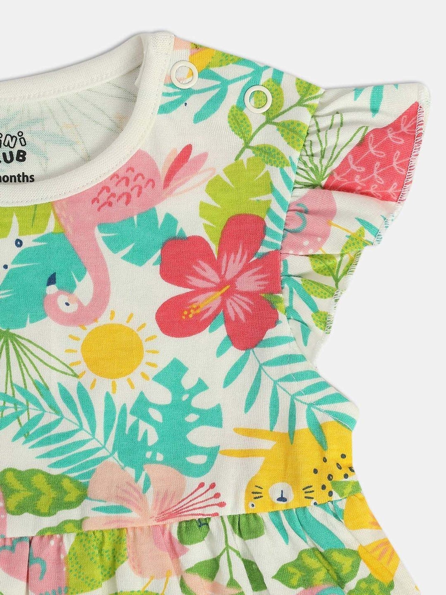 MINIKLUB Kids Multicolor Printed Dress (Pack of 2)