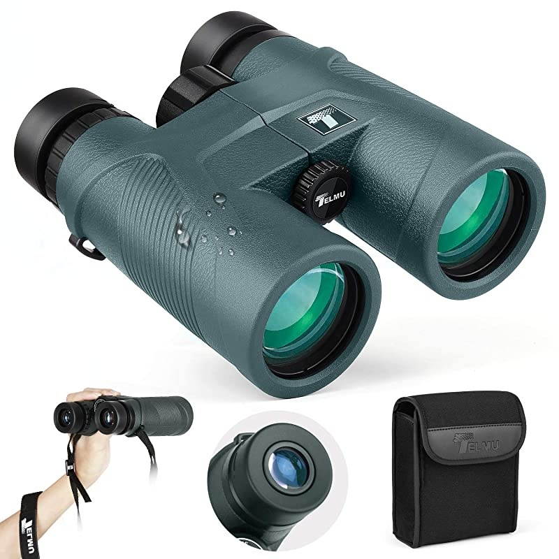 Binoculars 10x42 for Adults with BAK-4 Prism and Multi Coated FMC for Outdoor Birdwatching Sports Events, Hunting and Hiking