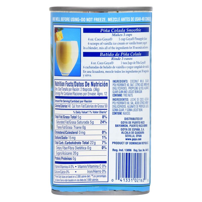 Goya Cream of Coconut - 15oz Can