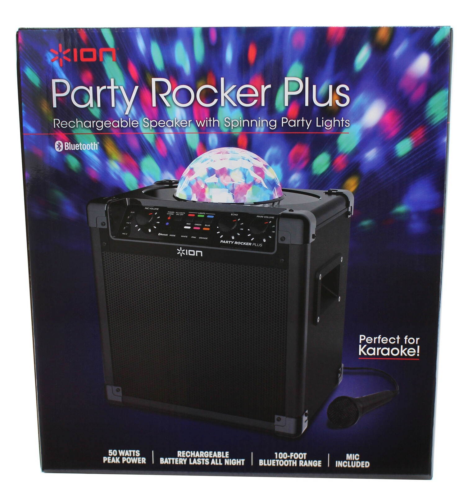 ION Portable Party Rocker Plus Wireless  Speaker System & Karaoke Machine
